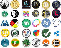 Multiple Crypto Logos 200