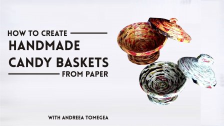 How to Create a Candy Basket From Paper