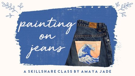 Painting on Jeans: Acrylic Artwork on Clothing