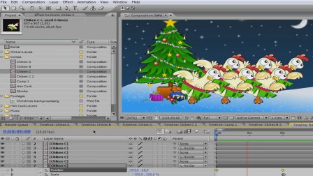 Animation in Adobe After Effects: Chicken Lake Ballet - Second Act